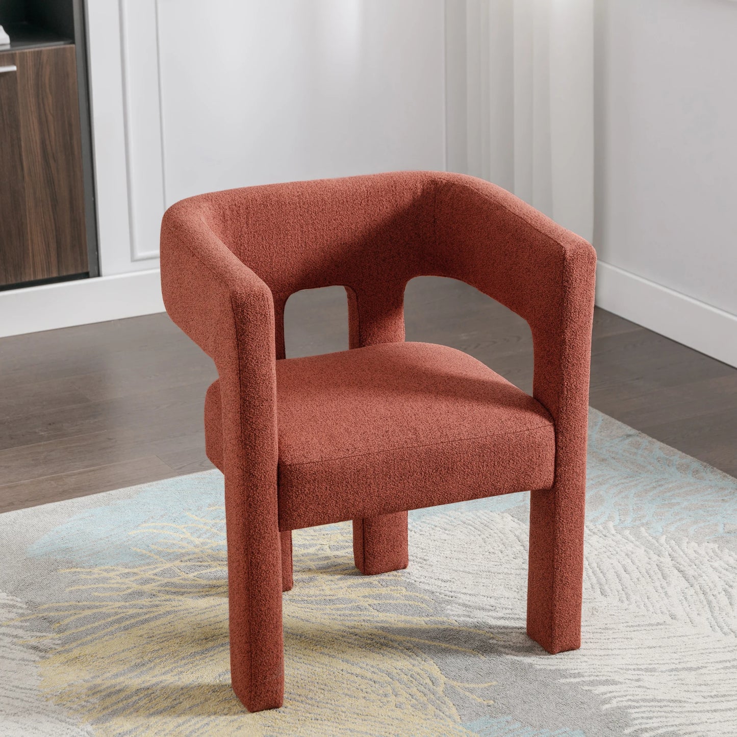 Contemporary Designed Fabric Upholstered Accent Chair Dining Chair for Living Room, Bedroom, Dining Room