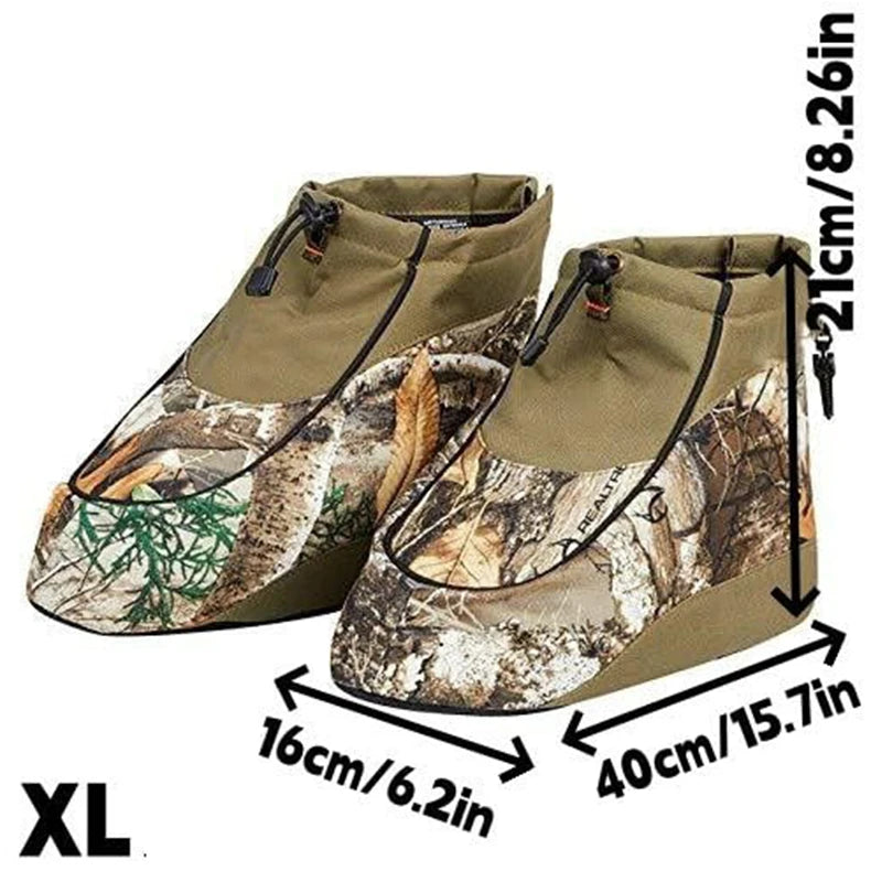 Hunting Insulated Shoe Covers Pairs Waterproof Camo Boot Insulated Covers for Hunting Fishing Camping Wildlife & Birdwatching