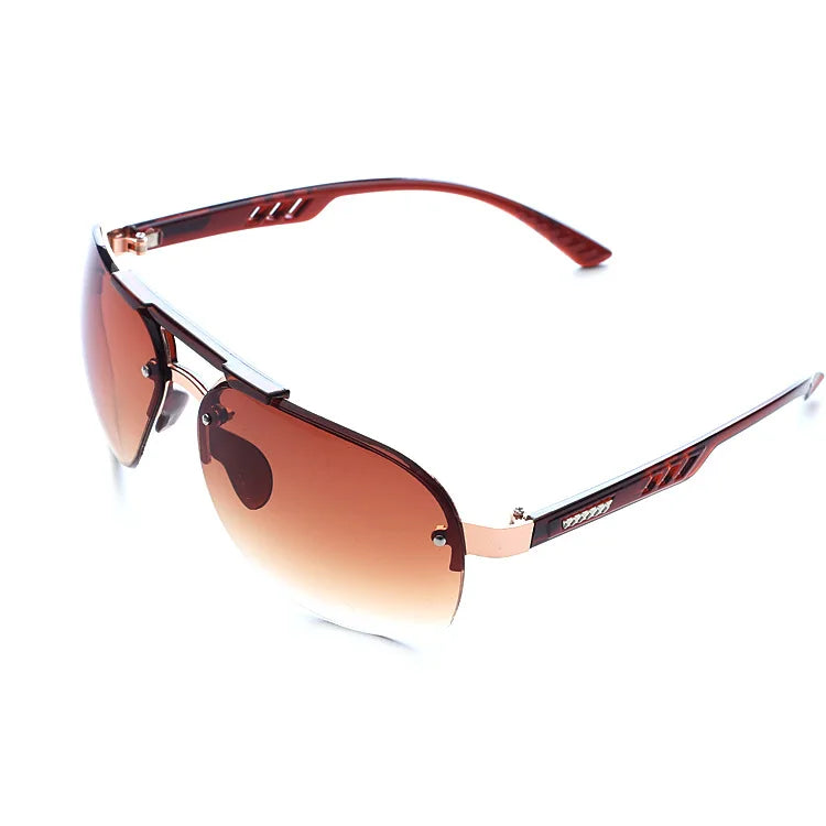 2025 New Sunglasses UV 400 Vintage Punk Rimless Rectangle Men Fashion Glasses Trendy Small Frame Sun Glasses Frameless Eyewear