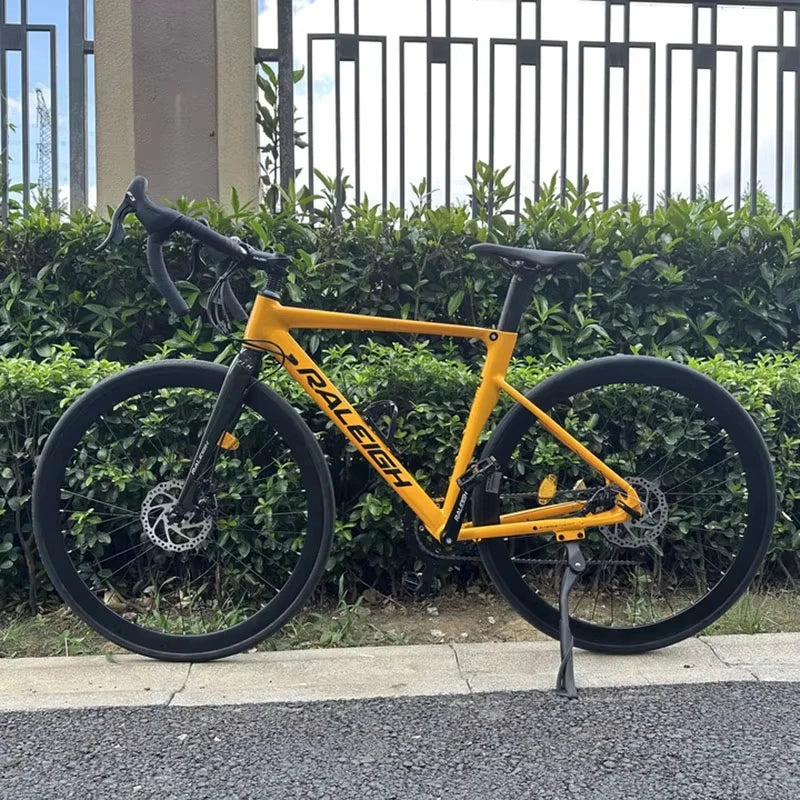 Aluminum Alloy Gravel Bike Road Bicycle.700C Racing Road Bike,40/60mm 16/18/24/27 Speed,Road Cycling Bicycle for Student Adult