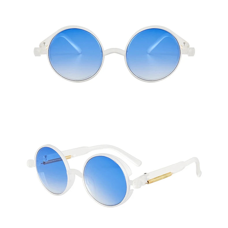 Steampunk Sunglasses Men Women Fashion Round Glasses Vintage Sun Glasses High Quality Unisex Cycling Glasses Motorcycle Goggles