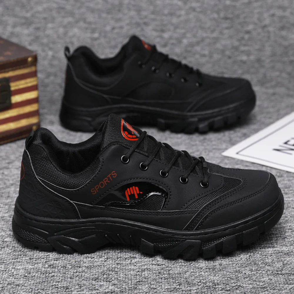 2025 Man Workwear Shoes Men's Outdoor Travel Non Slip Sneakers Fashion Versatile Shose Comfortable Trend Male Footwear Hiking