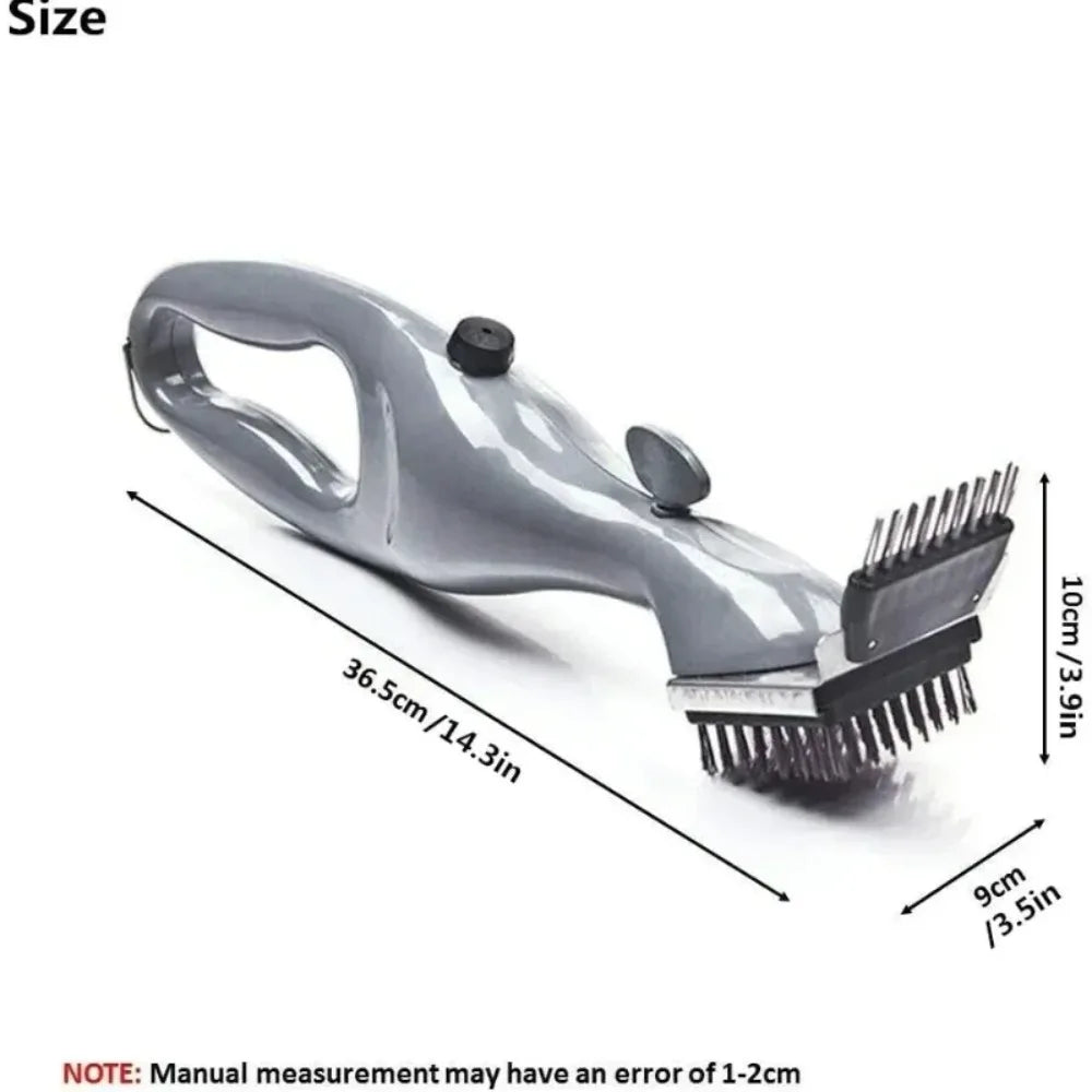 Stainless Steel Barbeque Grill Steam Brush Outdoor Steam Cleaning Brushes BBQ Cleaner Suitable Accessories Kitchen Tool