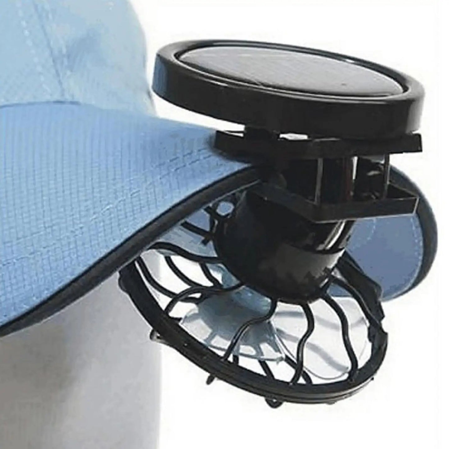 Clip on Cap Fan Solar Powered Fan Cooling Fan Hands Free Personal Fan Portable Fan for Outdoor Camping Sports Travel Hiking