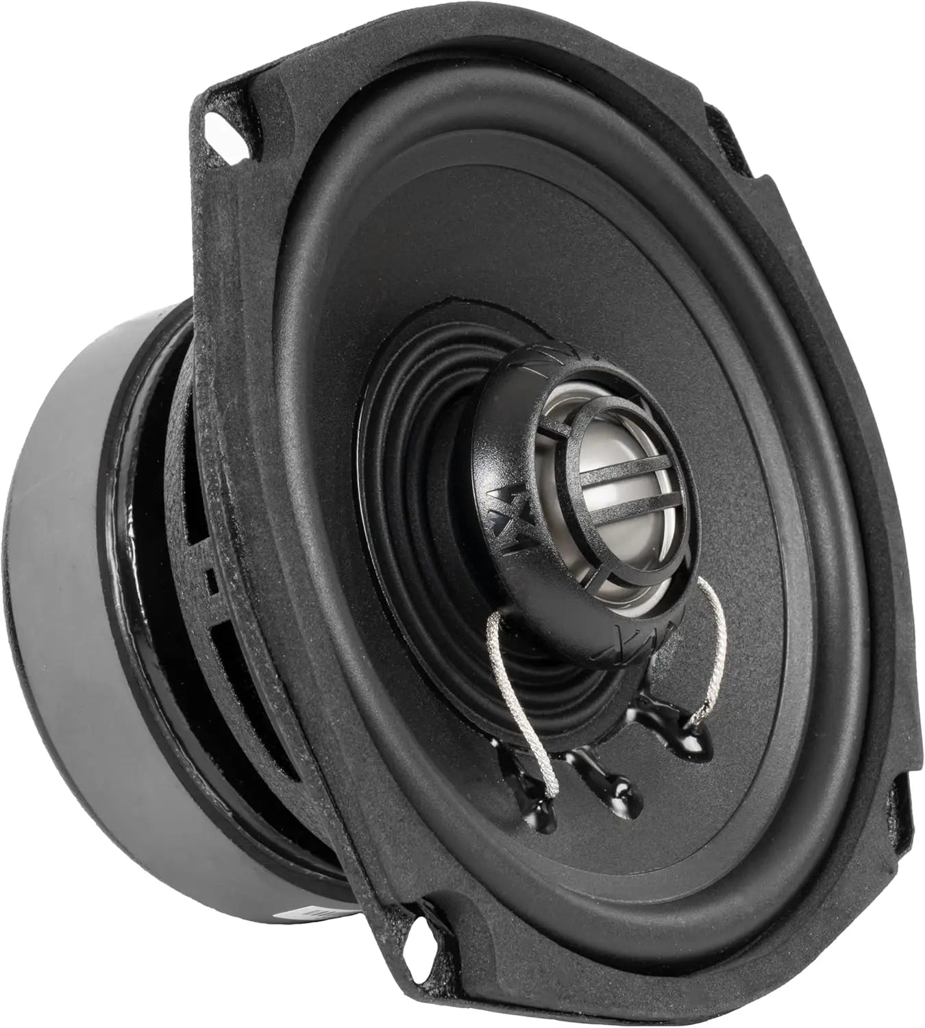 XFHD5F 5.25” 600W Peak Motorcycle Speakers with 1' Titanium Tweeters, Waterproof, Plug-and-Play, Compatible with Harley-Davidson