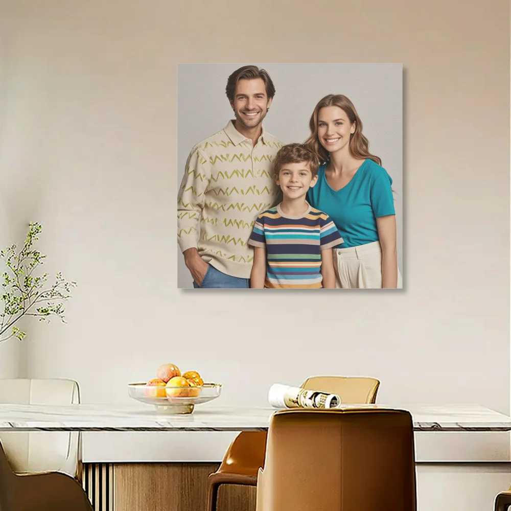 Custom Canvas Painting Poster Unframed HD Print Customized Your Picture Personalized Wall Art Poster Photos for Living Room Gift