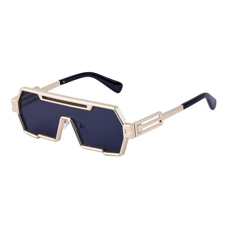 Irregular Square Steampunk Sunglasses For Men Women Brand Design Luxury Outdoor Sports Driving Sunscreen Metal Sun Glasses 2025