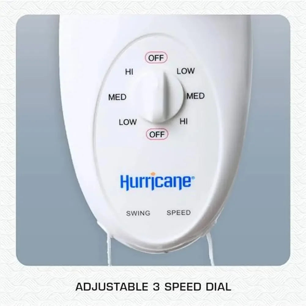 18" Oscillating Indoor Wall Mounted Fan 3-Speed Adjustable Tilt Pull Chain Control 2 Pack White Ideal Compact Spaces and