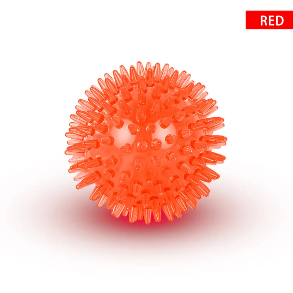 Pet Chew Toys Teeth Grinding Squeaky Tooth Cleaning Ball Cat Puppy Sounding Toy Dog Interactive Toys Pet Supplies