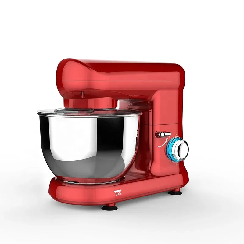 5.5L 3 In 1 Profesional 1400W 6-Speed Commercial Dough Mixer Electric Stand Food Mixers Kitchen
