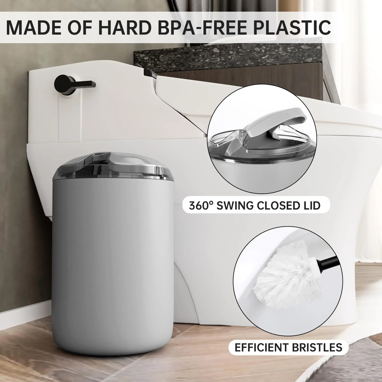 Bathroom Accessories Set 6 Piece Bath Ensemble Includes Toothbrush Holder Cup Soap Dispenser Housewarming Decorative Gift Set