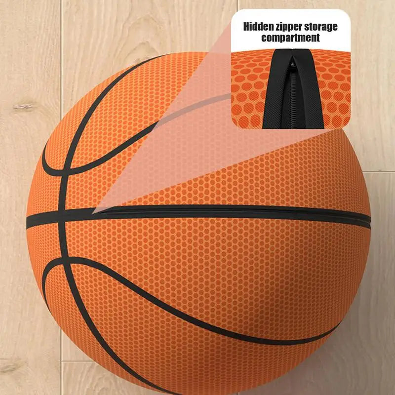 Indoor Quiet Basketball 7 Inches Silent Basketball Dribbling Toy Zippered Removable Cover Quiet Basketball High Elasticity