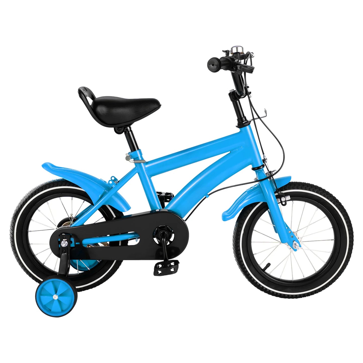 14 Inch Children Bicycle Boys Girls Kids Bike Unisex with Safety Training Wheel 100-115cm Applicable Height  for 2-4 Years Old