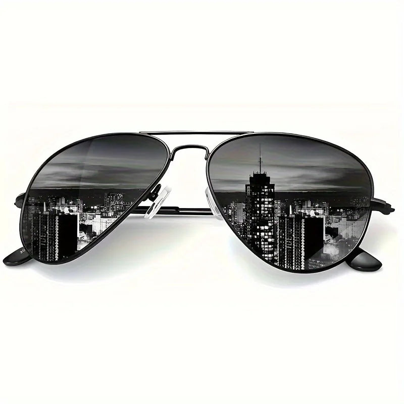 Luxury Metal Sunglasses Men Women Fashion Sun Glasses Anti Glare Sun Shades Glasses For Driving Beach Travel Fishing