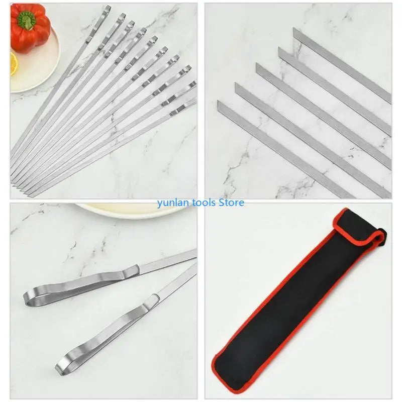 50LB BBQ Skewers Stainless Steel Material Indoor Kitchen Outdoor Grilling Use Skewers