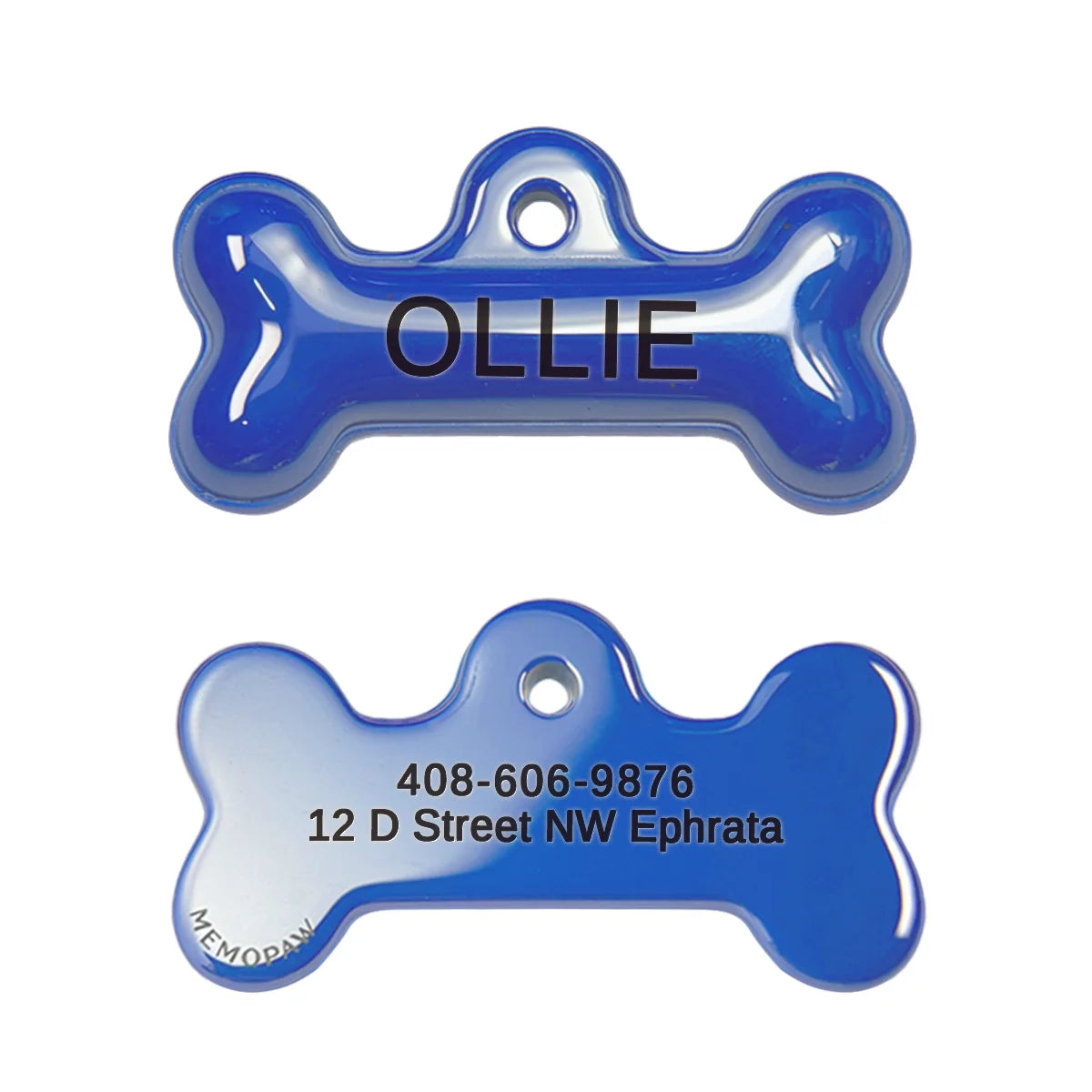 Memopaw Design Personalized Pet Dog Name Tag Copper Free Engraving Anti-lost Collars Tag for Dogs Cats Nameplate