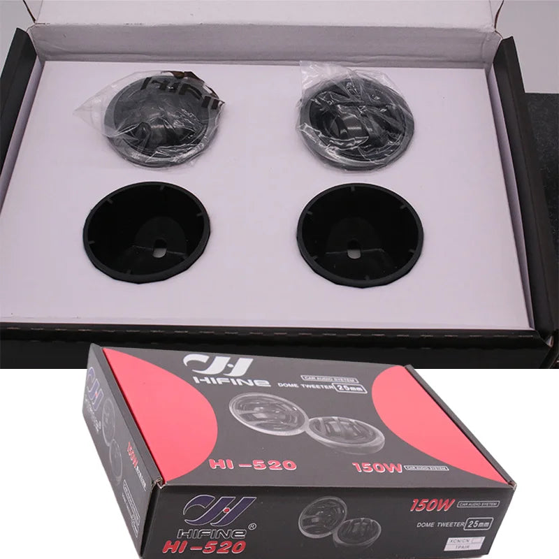 Car Tweeters With Filter Stereo Speakers Music Soft Dome Balanced HiFi System Door Speakers Car Audio Silk Film Speaker Boxes