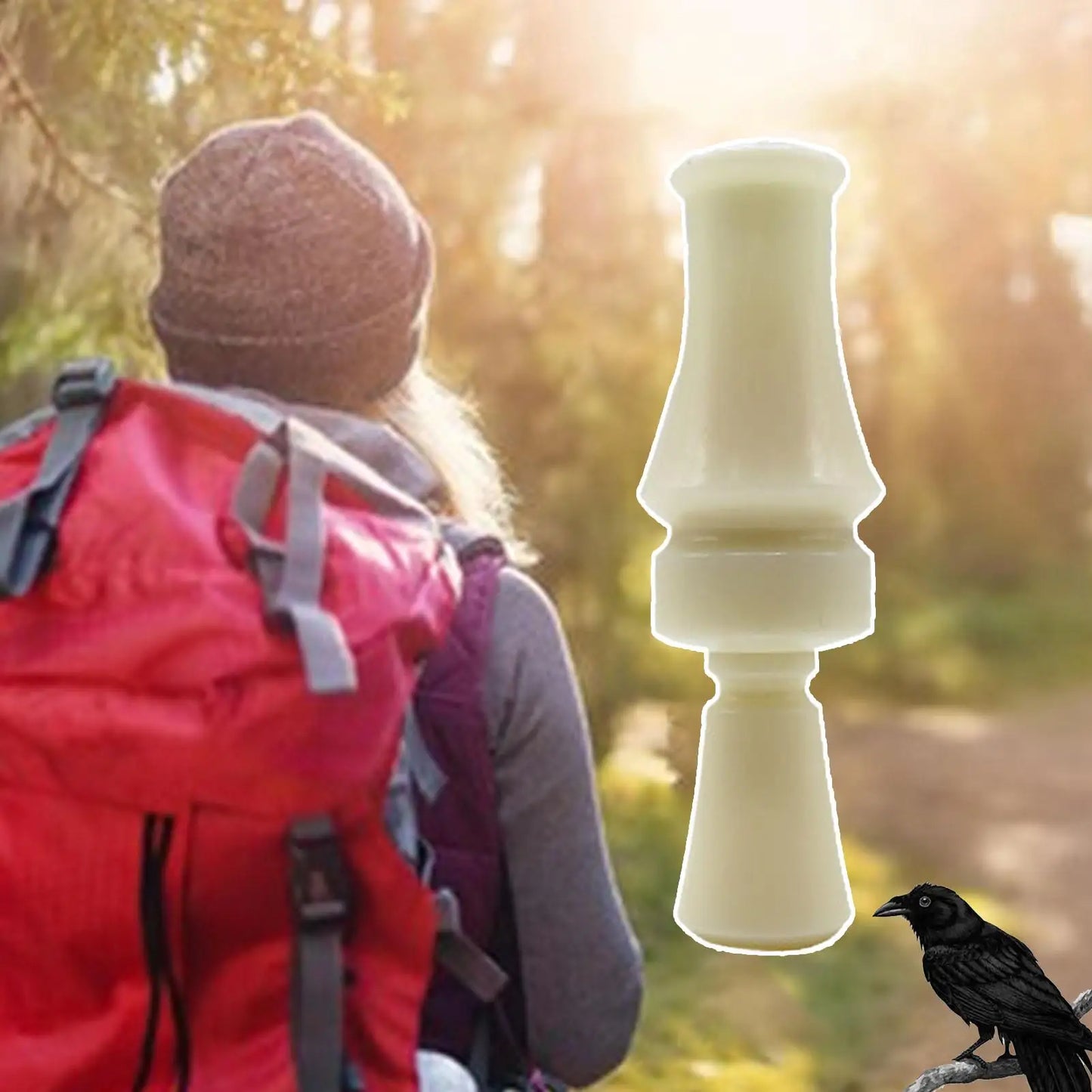 Handheld Crow Call Hunting Whistle Crow Attracting Whistle Animal Calls Bird Whistle Realistic Sounds for Hunting Decoying