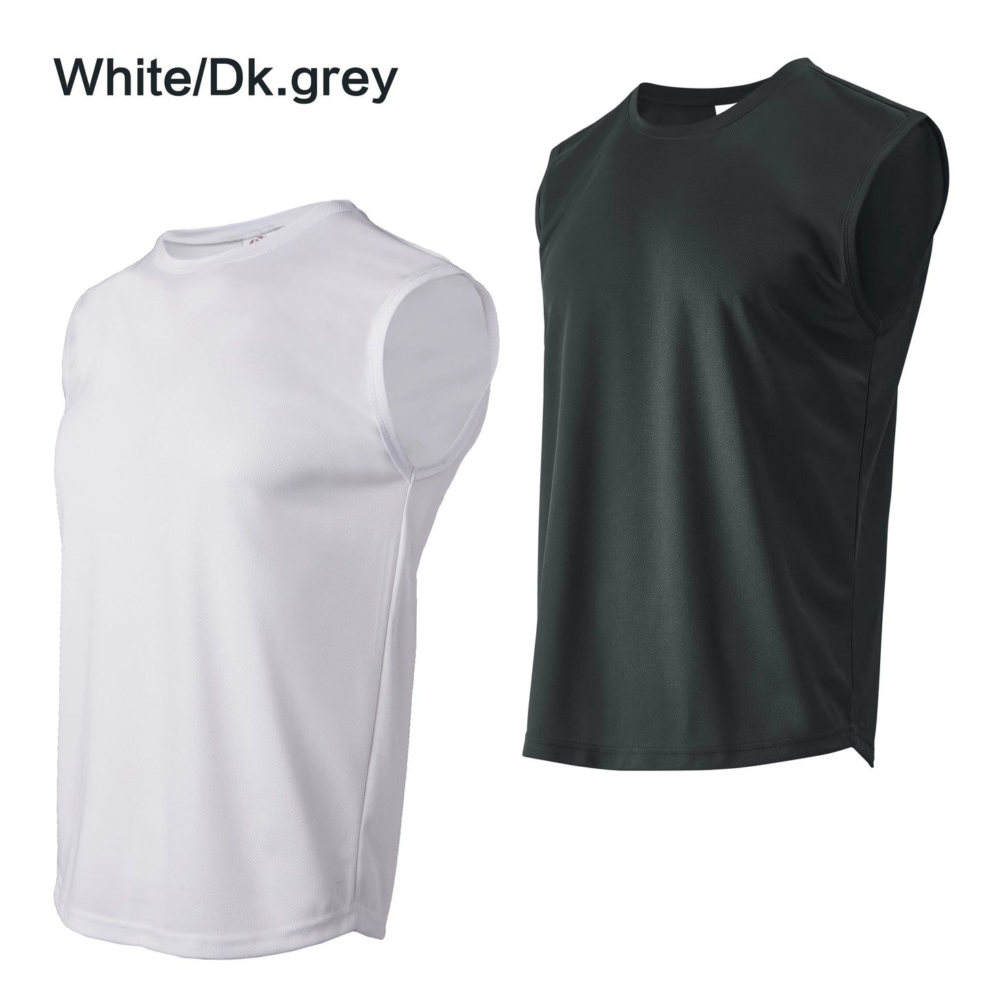 Summer men's outdoor fitness vest solid color top T-shirt casual sports basketball shirt