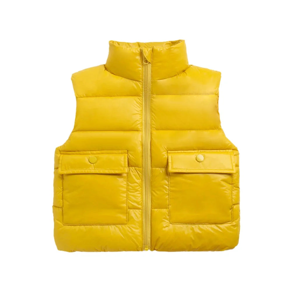 Autumn Children Warm Thicken Vest Baby Acetate Waistcoat Kids Outerwear Coat Children Clothing Winter Boys Girls Jackets Vest