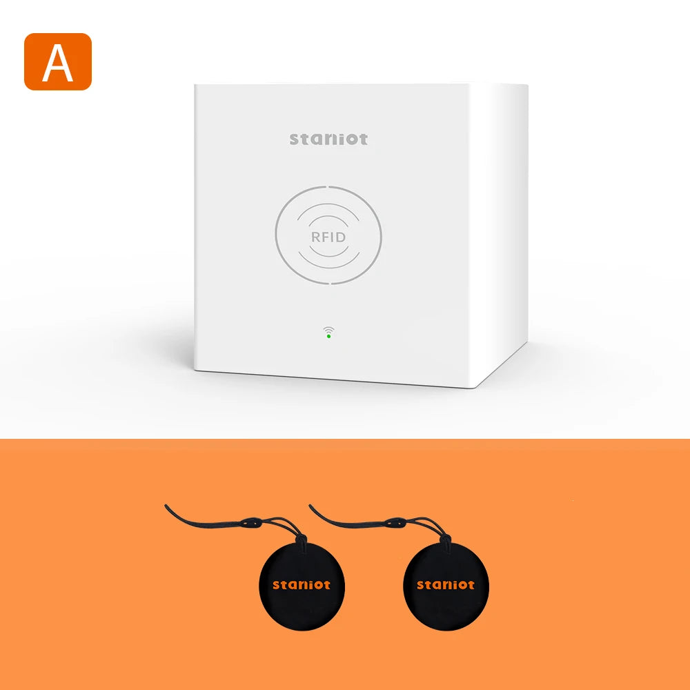Staniot Tuya Smart Wireless WiFi Home Security Alarm System Built-in Siren Alexa Mobile APP Control With 18 Doorbell Ringtones