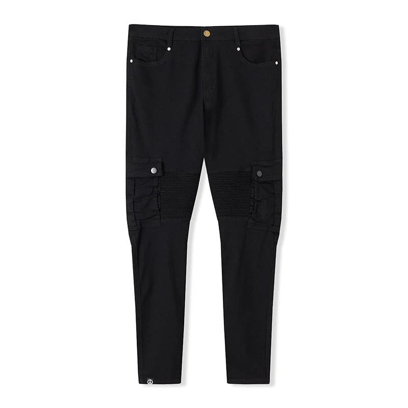 Men s Stylish Cargo Jeans with  Fit Design and Multiple Pockets for Spring and Summer Streetwear Fashion