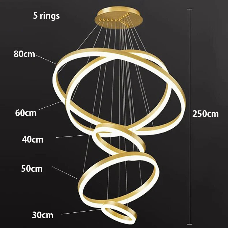 Nordic home decoration, stair chandelier, living room and dining room Pendant lights, ceiling light, indoor lighting