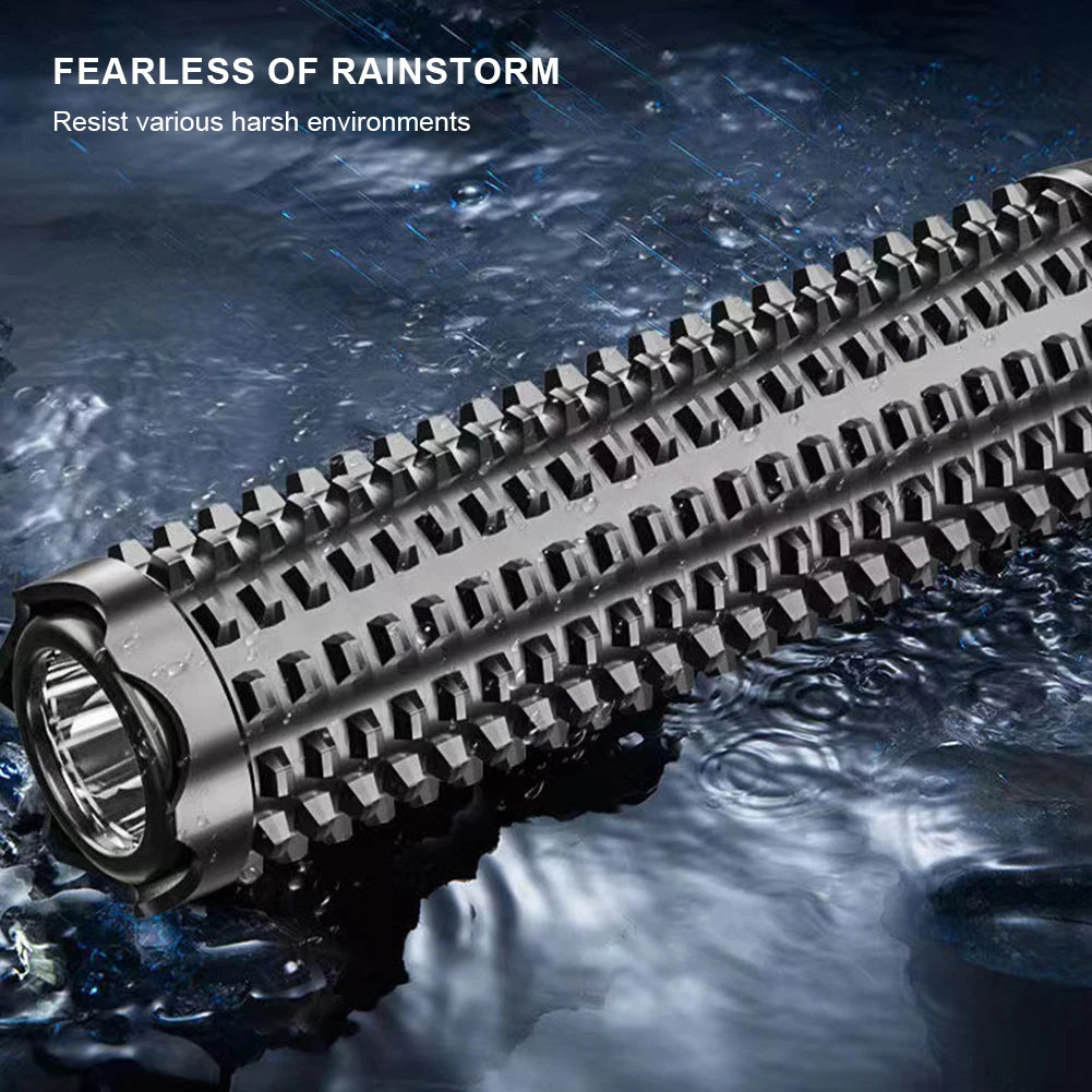 Waterproof Handheld Flash Light Charger Included Wolf Tooth Wand for Security Patrol Broken Window for Self Defense Emergencies