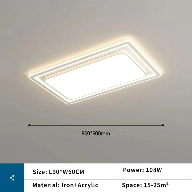 Modern LED Ceiling Lamp Creative Living Room Ceiling Lights with Remote Control Bedroom Study Dining Home Decor Lighting Fixture