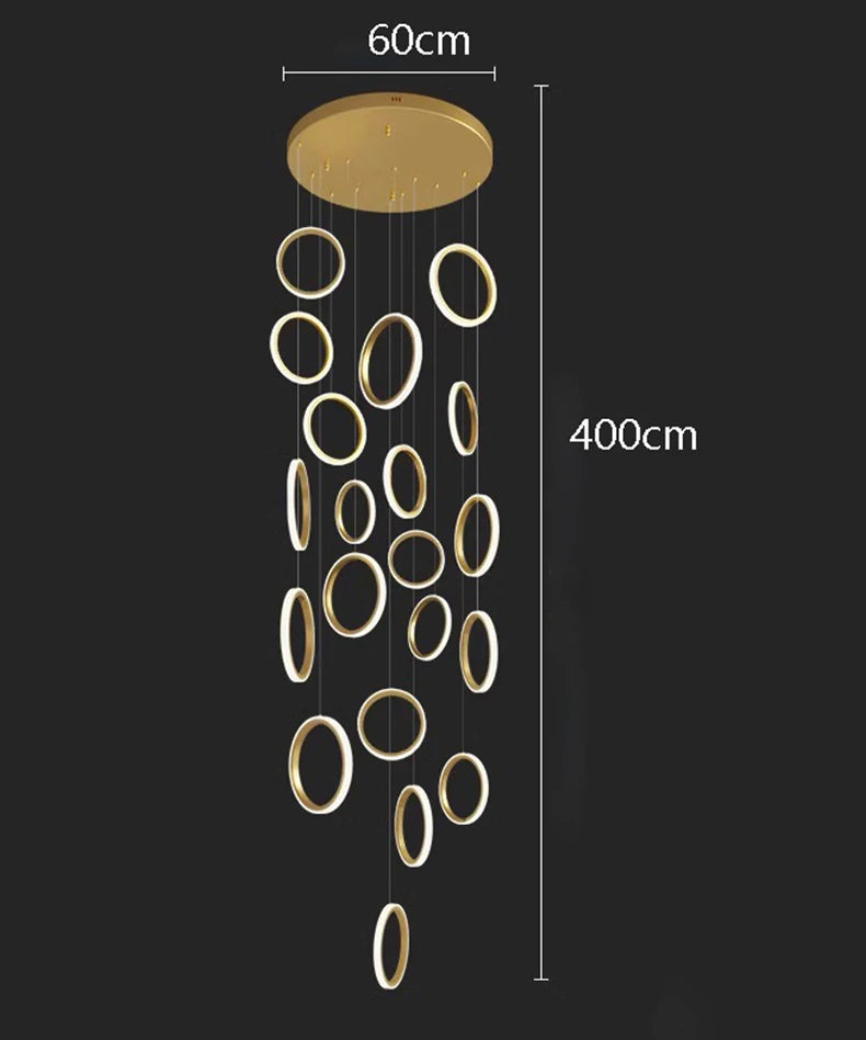 Modern home decor ring led lights pendant light lamps for living room Chandeliers for dining room hanging light indoor lighting