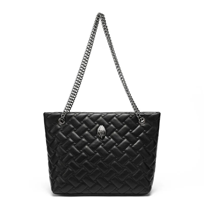 2024 Fashion Women's Bag Diamond Quilted Chain Shoulder Bag Crossbody Bag Eagle Head Tote