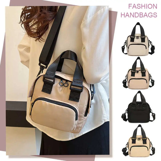 Women Stylish Messenger Bag Large Capacity Casual Handbag Adjustable Strap Trendy Satchel Bag Multi-pockets Travel Sling Bag