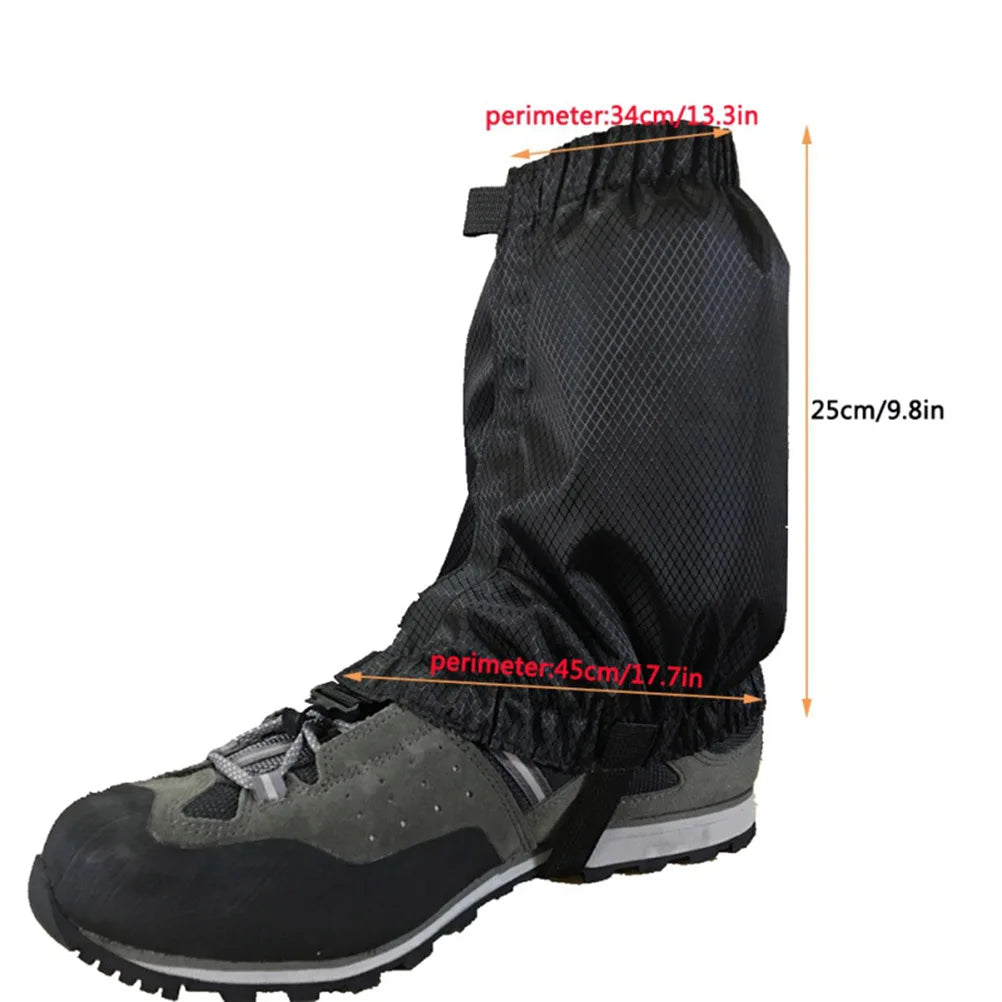Adjustable Elastic Outdoor Gaiters Snow Boots Waterproof Trekking Feet Hiking Gaiter Snake Leggings Ankle Walking Covers