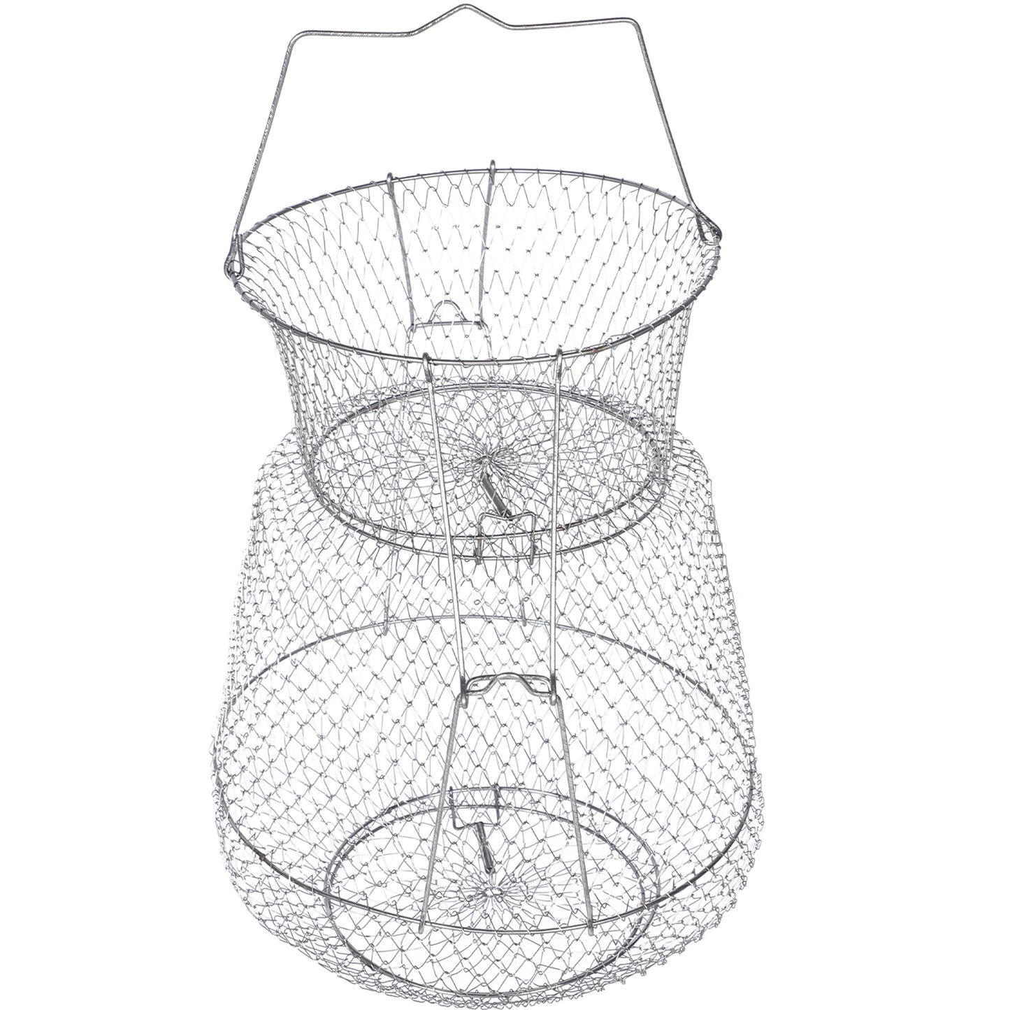 Fish Nets for Fishing Folding Wire Guard Fishnets Stainless Steel Telescoping Basket