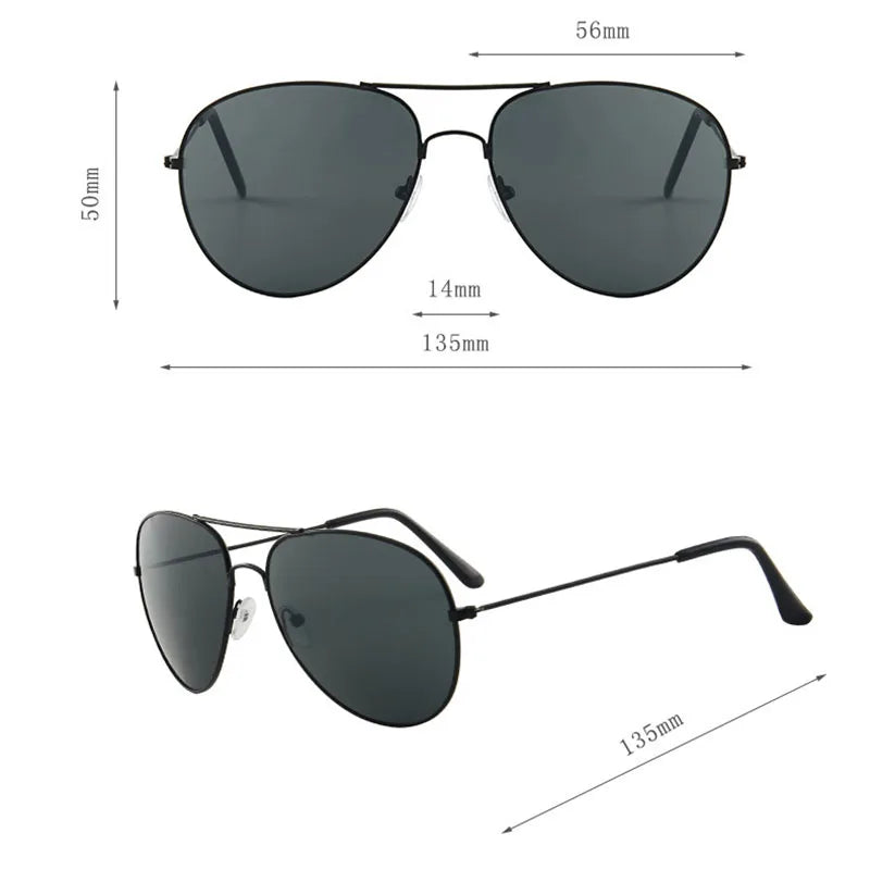 Luxury Metal Sunglasses Men Women Fashion Sun Glasses Anti Glare Sun Shades Glasses For Driving Beach Travel Fishing