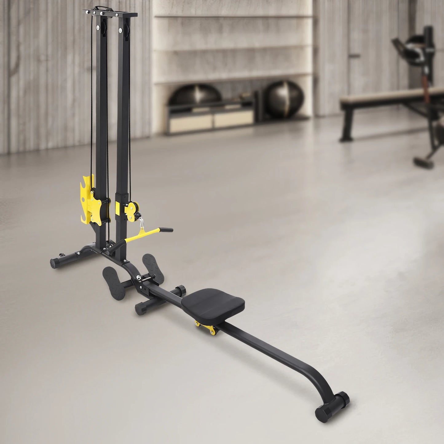 Multifunctional Fitness Rack High Safety Heavy Duty Adjustable Height Home Gym Strength Training Fitness Equipment