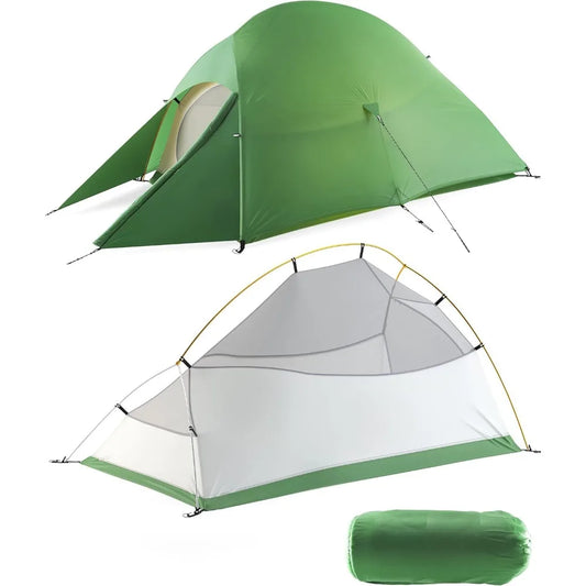 Tent Outdoor Camping, Lightweight Backpack Tent - Easy To Install, with Waterproof, Windproof, Hunting and Hiking Features