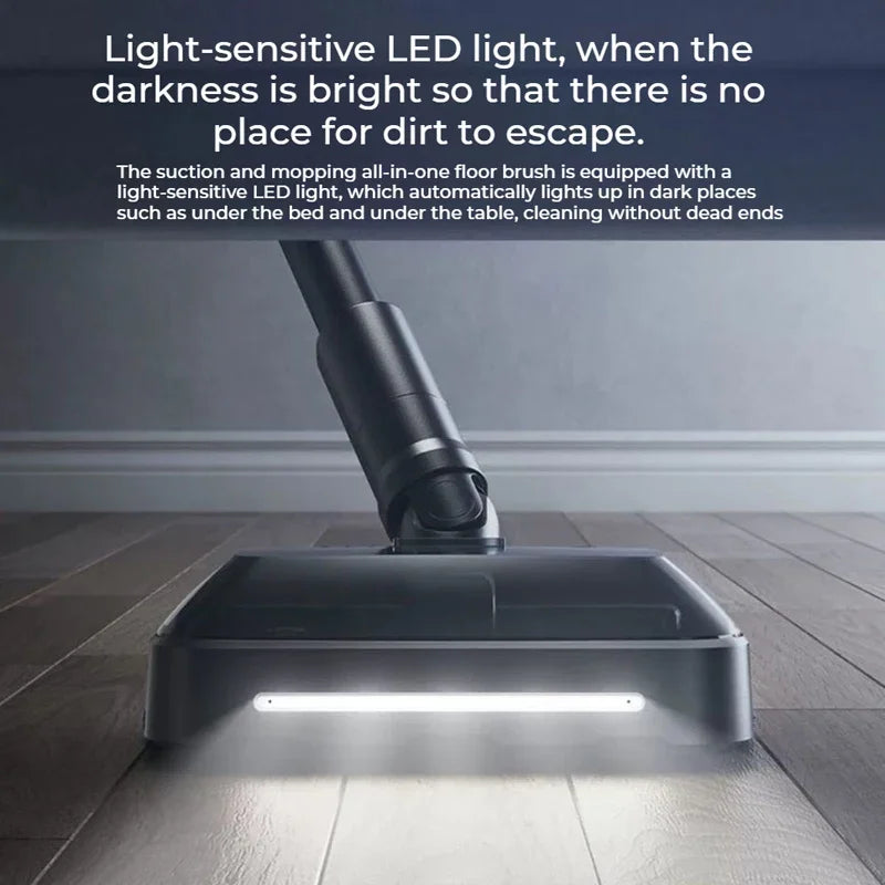 SHUNZAO Z15 Pro Dry and Wet Vacuum Cleaner 210AW Strong Suction Cordless Vacuum Cleaner Wet and Dry Mopping Machine