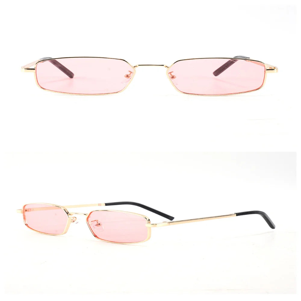 Classic Narrow Men's Sunglasses Fashion Luxury Women Small Rectangle Sun Glasses Vintage Driving Goggles Eyewear UV400 Shades