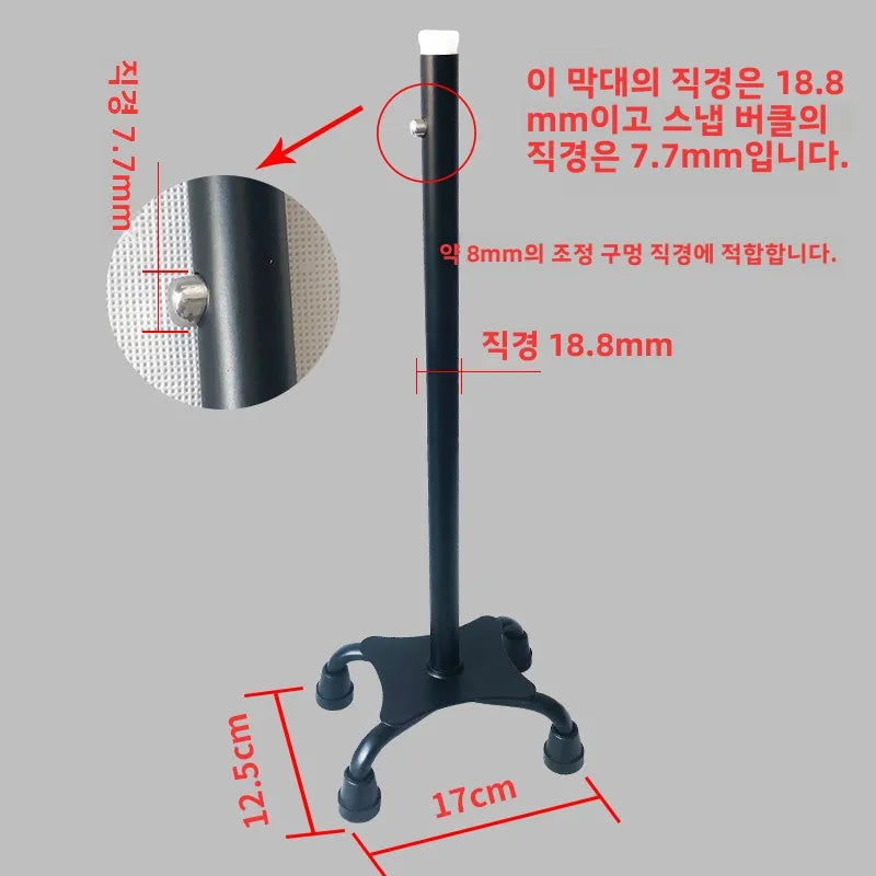 Adjustable Length Anti-Slip Four-Legged Cane Accessories Lightweight Trekking Poles Handheld Canes Outdoor Camping Travel Sup...