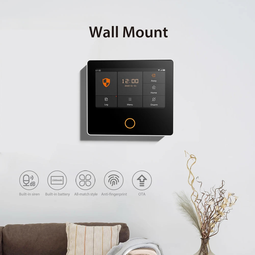 Staniot Tuya Smart WiFi 4G Security Alarm System Built-in Siren Home Burglar with 5-Year Contact Sensor Door Window Detectors