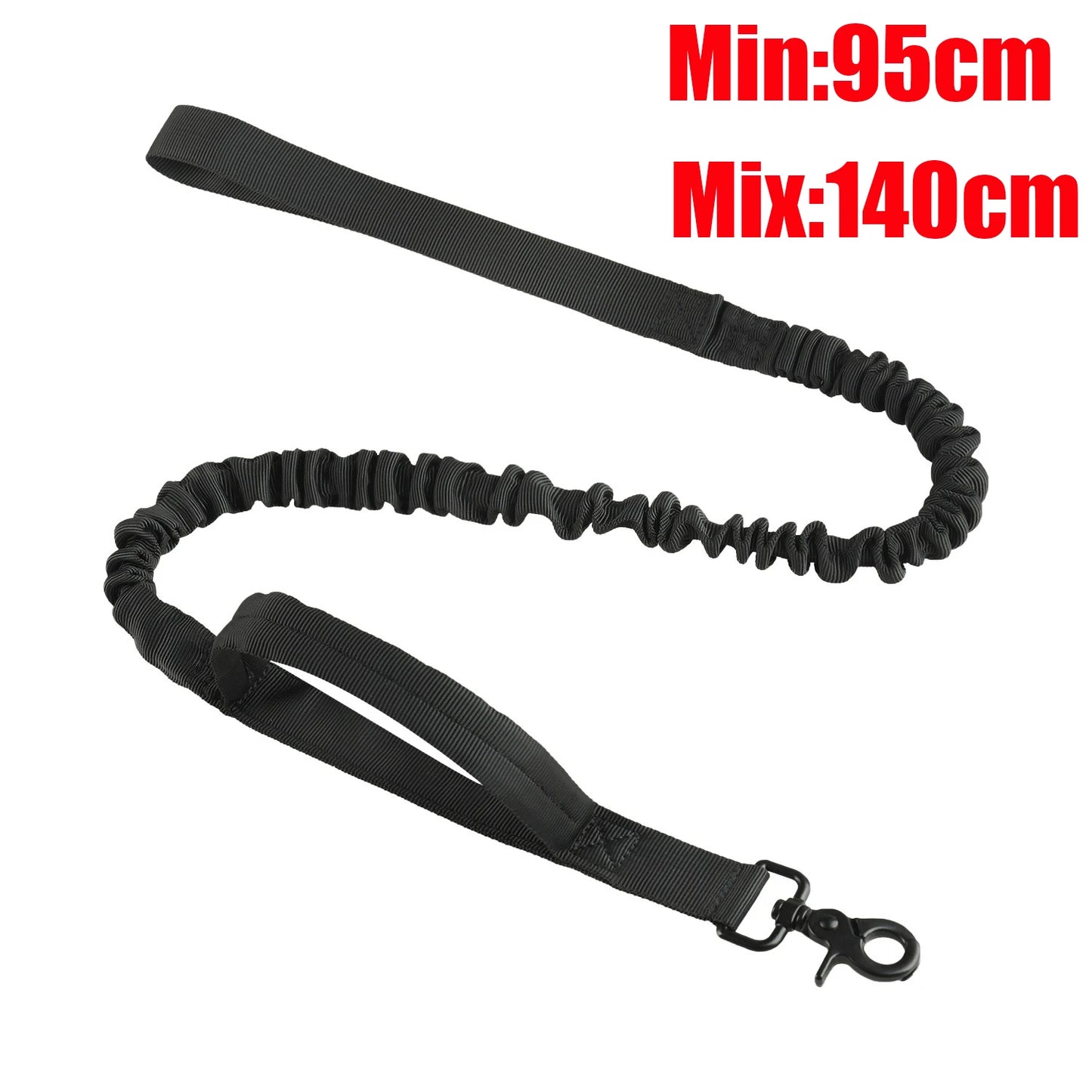 Reflective Shock Absorbing Pet Dog Leash with Car Seatbelt for Large Dogs Heavy Duty Tactical Bungee Dog Leash No Pull Dog Leash