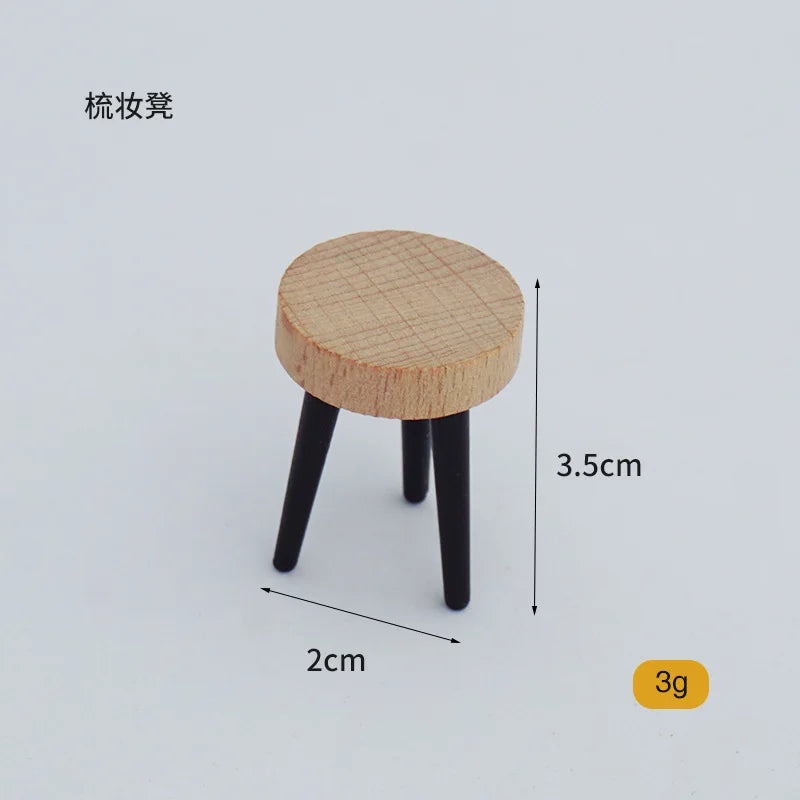 1:12 Dollhouse Bathtub Sink Toilet Towel Rack Miniature Mini Wood Bathroom Furniture Scene Ornaments Play House Toys Home Decor
