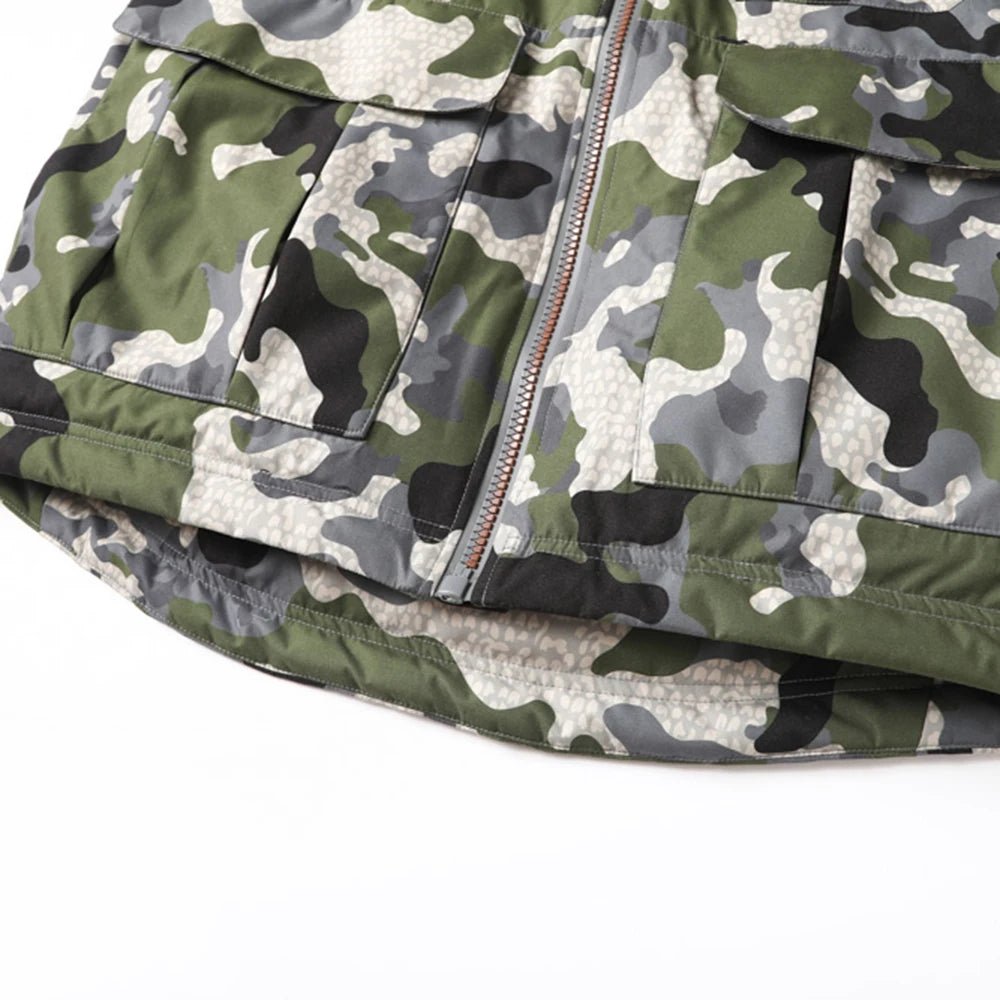 AinFad hunting clothing, waterproof windproof insulated hunting jacket camouflage fishing coat