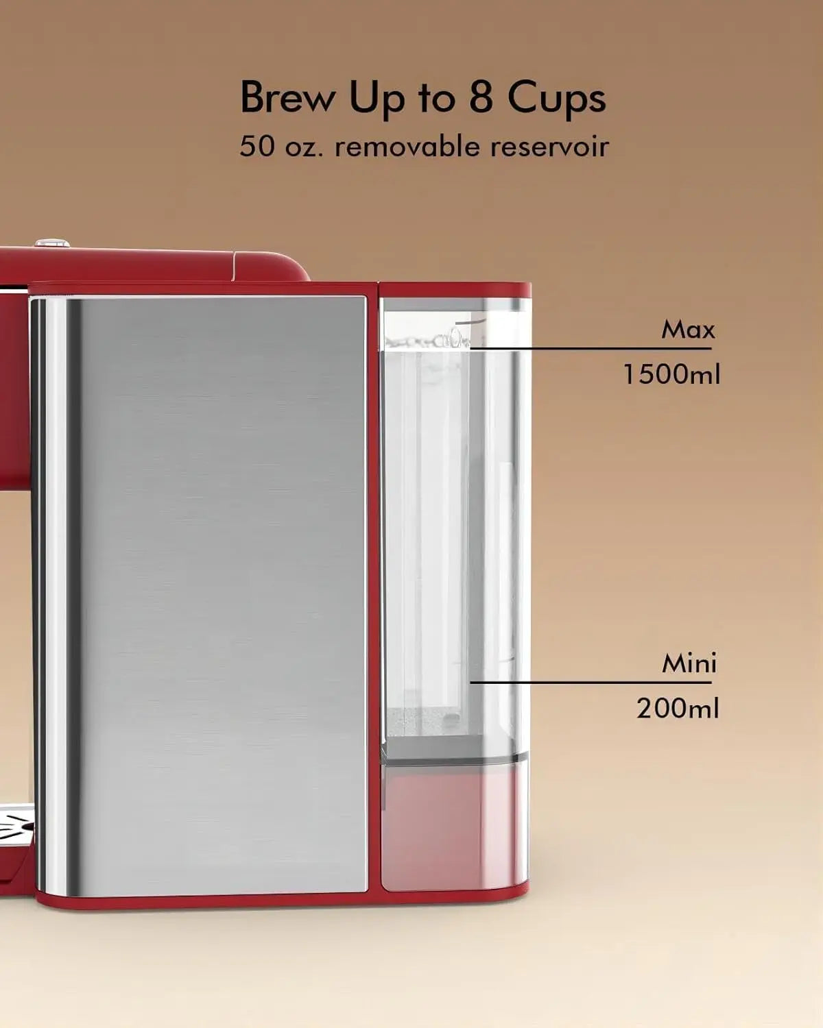 SIFENE Single Serve Coffee Machine, 3-in-1 Pod Coffee Maker for K-Pod Capsule, Ground Coffee, and Leaf Tea with 6-10 oz Cup Size