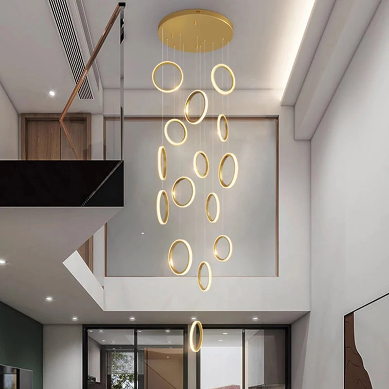 Modern home decor ring led lights pendant light lamps for living room Chandeliers for dining room hanging light indoor lighting