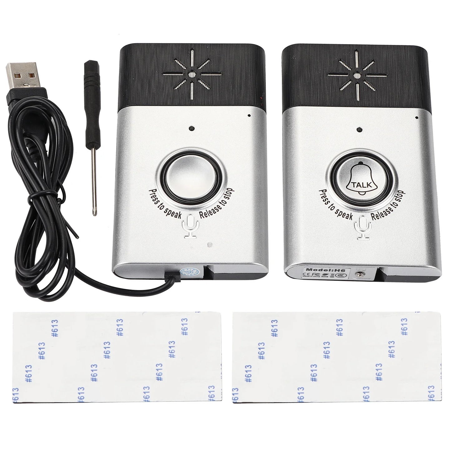 Smart Wireless Voice 2-Way Intercom Doorbell Access Control System Home Security