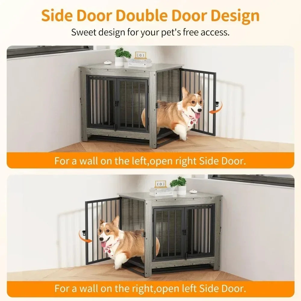 Dog Crate Furniture, Dog Crate End Table for Small and Medium Dogs,Wooden Cage Kennel Furniture Indoor，29.5"L x 22.8"W x 26.0"H