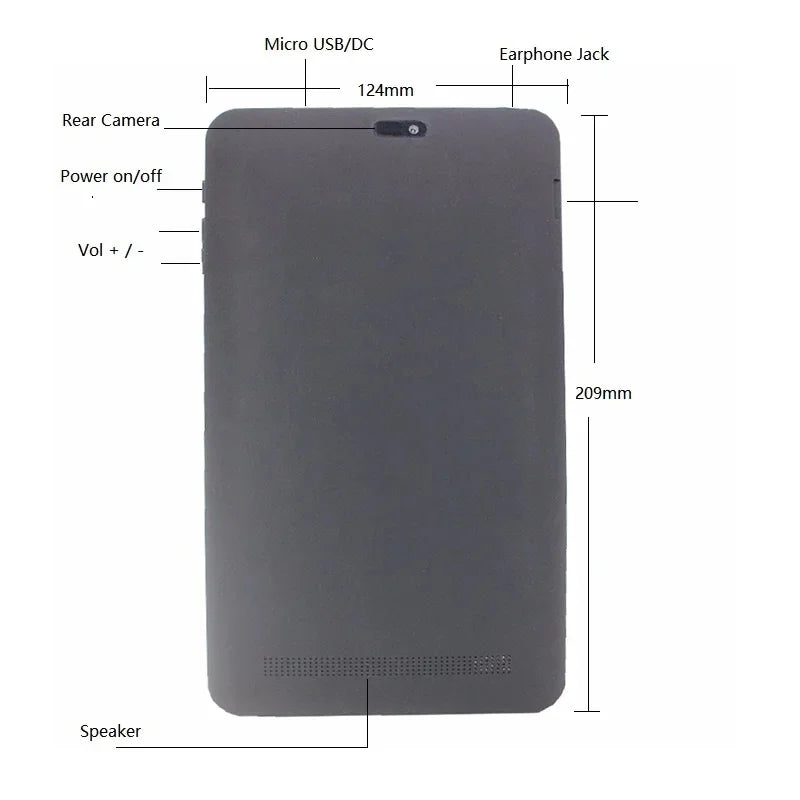 New Windows 10 Tablets 8 Inch 32-bit Z3735F CPU 2GB RAM 32GB ROM 1280*800 IPS Quad Core Dual Camera WIFI