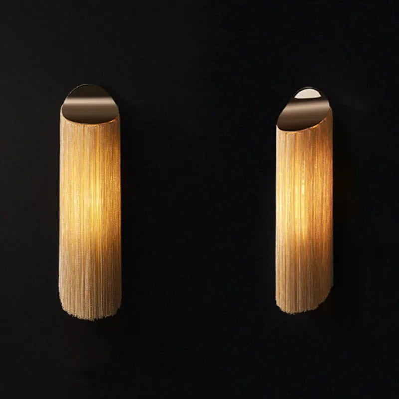 Tassel Wall Lamp for Living Room Modern Simple Background Bedroom Bedside Aisle Indoor Lighting  Home Decor Wall Lights for Home